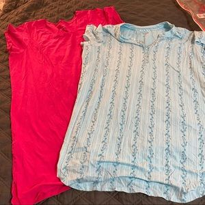 Lot of 2 night gowns 22/24, 2X